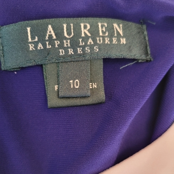 Lauren by Ralph Lauren Royal Blue Midi Length Dress Size 10 - Picture 3 of 4